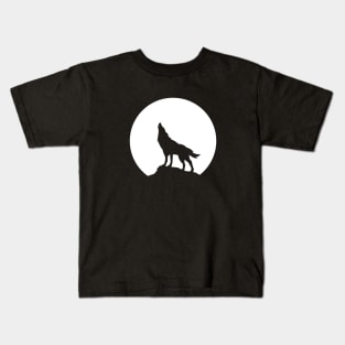 wolf and moon Kids T-Shirt